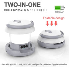 Load image into Gallery viewer, Green Lion 2 in 1 Electric Portable Bidet with Lantern 600mAh - White
