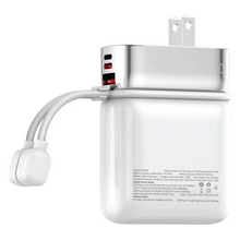 Load image into Gallery viewer, Green Lion Dyno 2-In-1 10000mAh Power Bank &amp; Adapter - White
