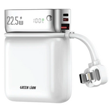 Load image into Gallery viewer, Green Lion Dyno 2-In-1 10000mAh Power Bank &amp; Adapter - White
