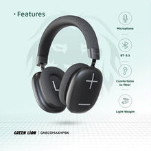 Load image into Gallery viewer, Green Lion Echo Max Bluetooth Headphone - Black
