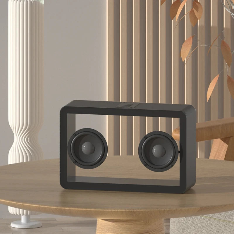 Transparent Box Bluetooth Speaker - Black