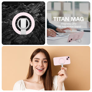 Amazing Thing Titan Mag Magnetic Grip with Adjustable Stand - powder pink