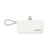 Momax 1-Power Mini 5000mAh 3 in 1 Power Bank With USB-C Plug - White