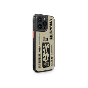 Skinarma "Spunk" Mag-Charge + Grip-Stand  iPhone 15 Pro- Ivory