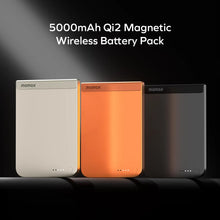 Load image into Gallery viewer, Momax 1-Power S.Pass 5000mAh Qi2 Magnetic Wireless Power Bank - Black
