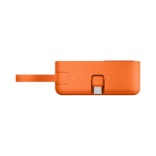Load image into Gallery viewer, Momax 1-Power X Pro Mini+ 5000mAh Integrated Foldable USB-C Plug &amp; Built-In USB-C Cable Power Bank With Apple Watch Fast Charger - Orange
