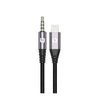 IQ Touch AudioLink-L Lightning to 3.5MM AUX Audio Cable - Black