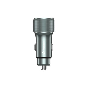 IQ Touch Dual Type-C Car Charger with Type-C Charging Cable