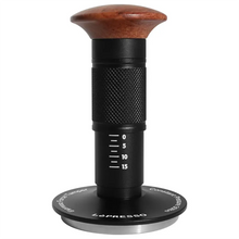 Load image into Gallery viewer, LePresso Auto Pressure Release 58mm Tamper with Thread Base - Black
