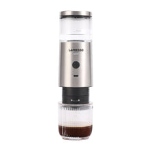 Load image into Gallery viewer, LePresso Stainless Steel Portable Espresso Maker Powder and Nespresso Pods - Silver
