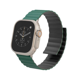 Levelo Cosmo Watch Strap for Apple Watch Ultra 49mm/Series 45mm- Black/Green
