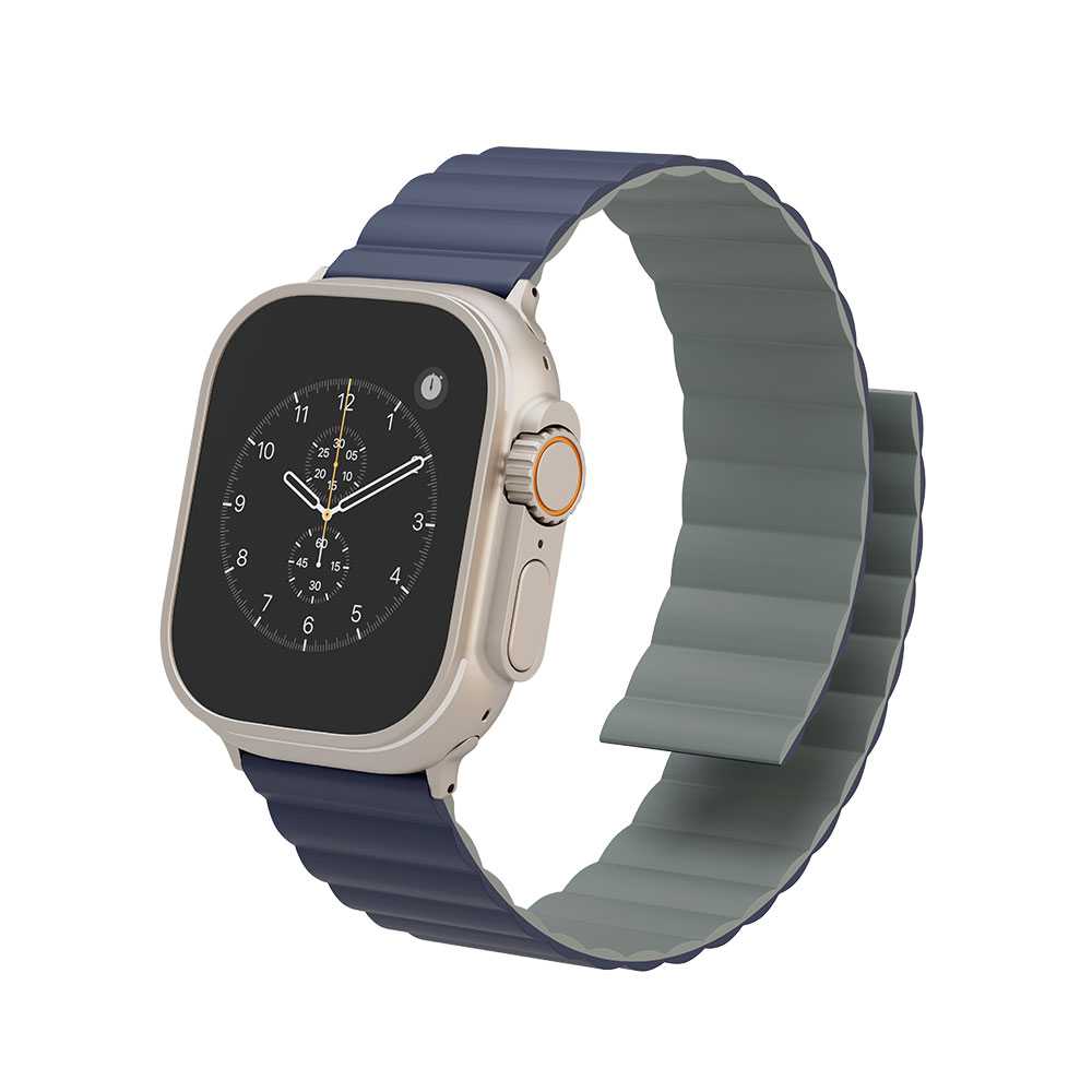 Levelo Cosmo Watch Strap for Apple Watch Ultra 49mm/Series 45mm- Blue/Gray