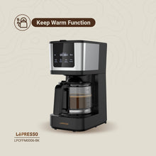 Load image into Gallery viewer, LePresso Rich Brew Drip Coffee Maker 1.25L Jar 900W Interactive Touch Display - Black
