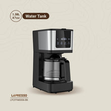 Load image into Gallery viewer, LePresso Rich Brew Drip Coffee Maker 1.25L Jar 900W Interactive Touch Display - Black
