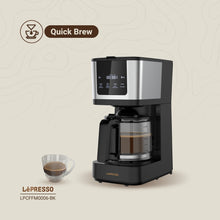 Load image into Gallery viewer, LePresso Rich Brew Drip Coffee Maker 1.25L Jar 900W Interactive Touch Display - Black
