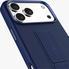 Load image into Gallery viewer, Levelo Morphix Silicone GripStand Case for iPhone 17 Pro Max - Dark Blue

