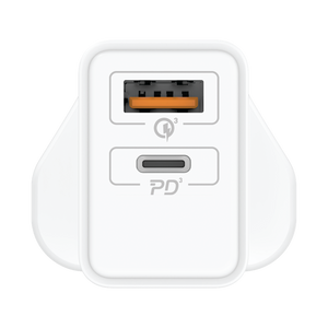 Momax Oneplug 2 Port 25 wats | wall Charger - White
