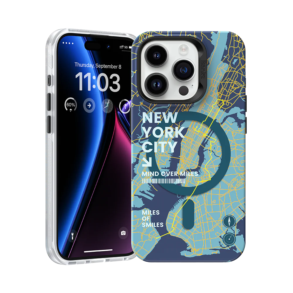 Benks Magnetic City Case iPhone 15 Pro-  New York