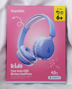 BLUPEBBLE KIDS PULSE AUDIO KD80 WIRELESS HEADPHONE- PURPLE