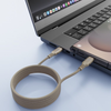 Powerology Maglink Weave Magnetic USB-C 1.2m Cable PD 60W Metal Plug Nylon Braided