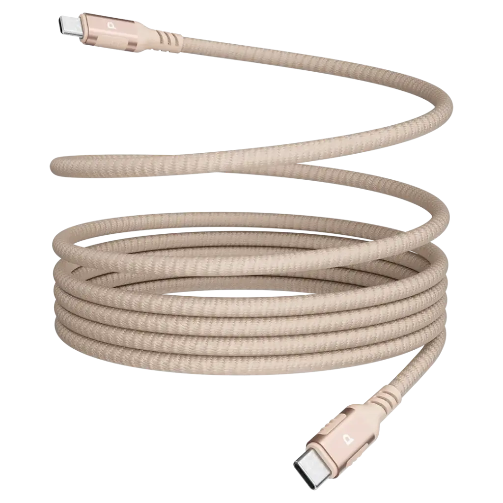 Powerology Maglink Weave Magnetic USB-C 1.2m Cable PD 60W Metal Plug Nylon Braided