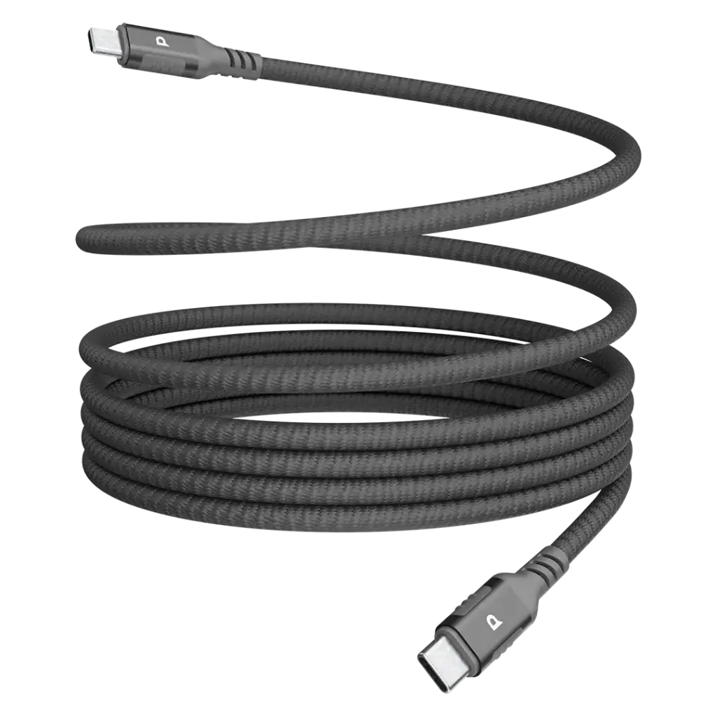 Powerology Maglink Weave Magnetic USB-C 1.2m Cable PD 60W Metal Plug Nylon Braided