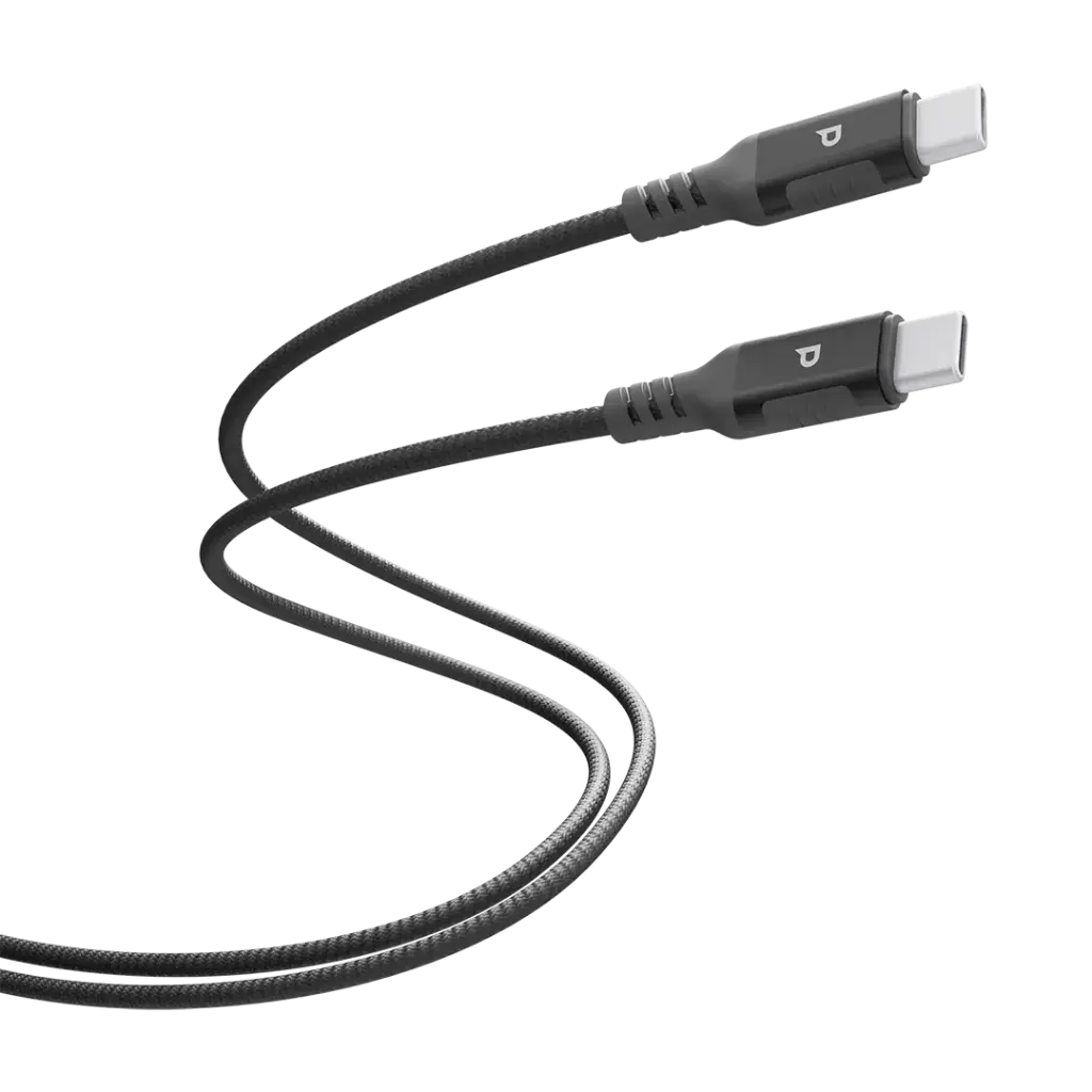 Powerology PD 100W Power Sync Weave USB-C to USB-C 2M - Gray