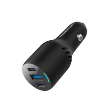 Load image into Gallery viewer, Powerology PD65W + PD20W + QC18W LED Triple Ports Car Charger - Black
