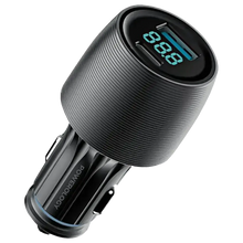 Load image into Gallery viewer, Powerology Velox 83W USB-A &amp; Type-C Port Car Charger - Black

