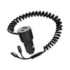 Porodo Dual Port Car Charger Integrated C+C Cables 30W - Black