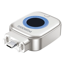 Load image into Gallery viewer, Porodo Auto Release Smart Auto-Cutoff Charging Adapter - Silver
