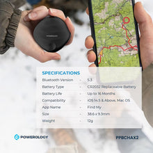 Load image into Gallery viewer, Powerology Smart Tag Accelerometer with Real-Time Updates - Black
