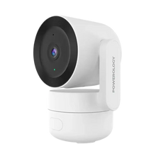 Load image into Gallery viewer, Powerology 4MP Indoor PTZ Camera BT 2.4Ghz/5Ghz Dual- Band WiFi 256GB - White
