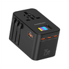 Powerology PD75W*3 USB - C GaN Travel Adapter - Black - CVRGRM