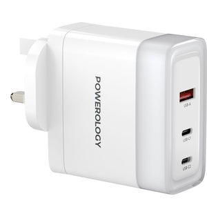 Powerology Lunex Series 3-Port Fast Charging Adapter 100W