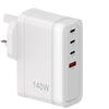 Powerology Lunex Series 4-Port Fast Charging Adapter 140W