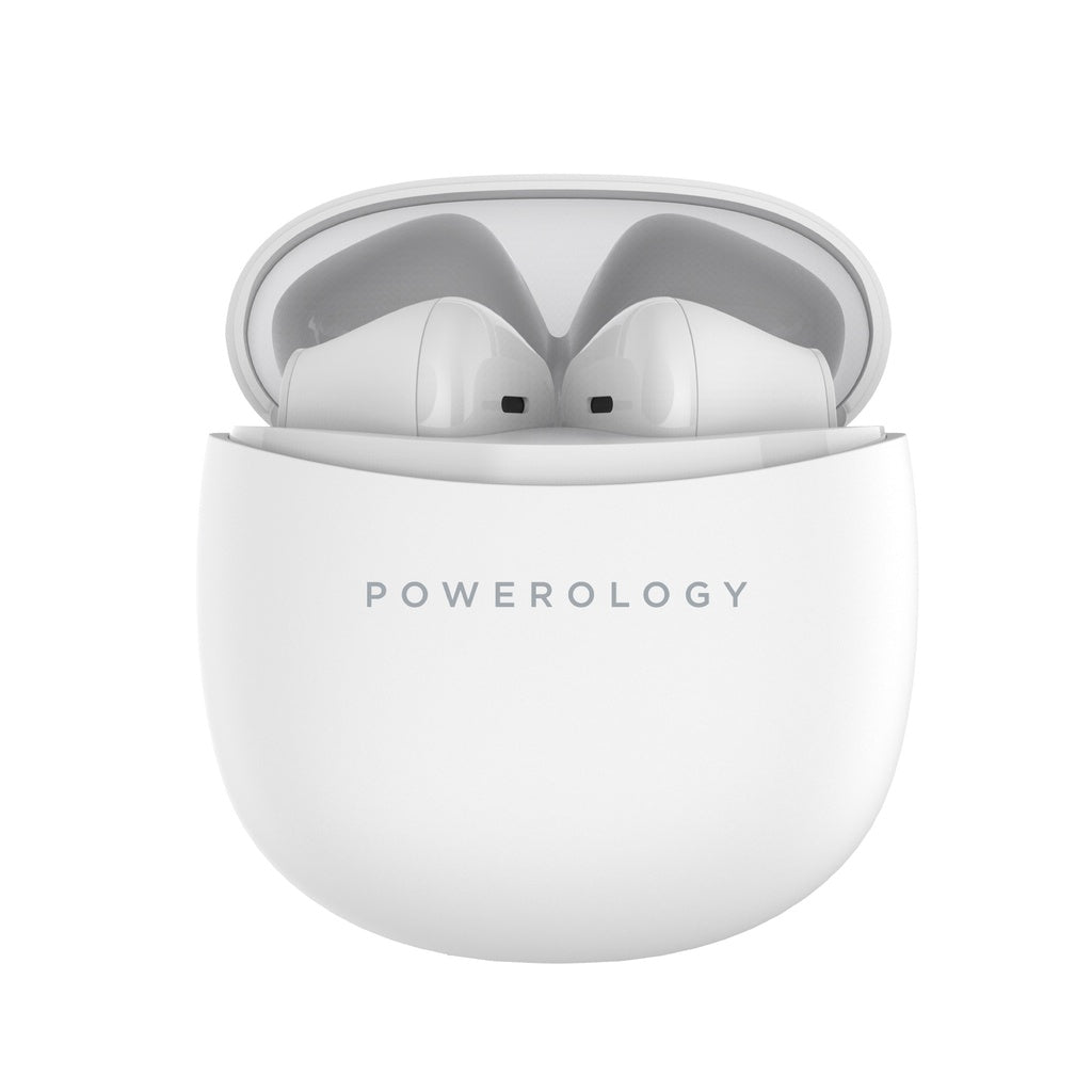 Powerology Bluetooth Stereo Buds Plus - White