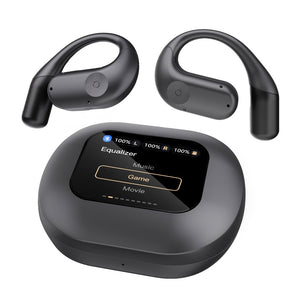 Powerology Air Conduction ENC TWS Earbuds and Charging Case with Display 60mAh - Black