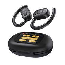 Load image into Gallery viewer, Powerology ENC TWS Air Conduction Earbuds and Charging Case with Display 40mAh8 - Black
