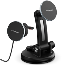 Load image into Gallery viewer, Powerology Airwave Magnetic Wireless Car Charger - Grey
