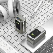 Load image into Gallery viewer, Porodo 10000mAh Mini Power Bank with Real-Time Display - Grey
