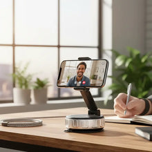 Load image into Gallery viewer, Porodo Blue ClingX 360° Rotatable Adjustable Vacuum Magsafe Suction Holder - Black
