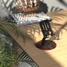 Load image into Gallery viewer, Porodo Blue 360 Degree Rotating Desktop Phone Holder - Black
