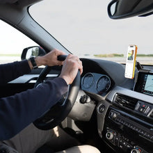 Load image into Gallery viewer, Porodo Clavomag 360° Adjustable Car Mount with Powerful Magnets - Black
