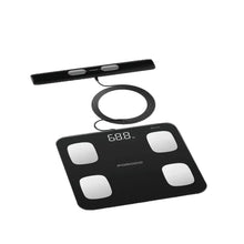 Load image into Gallery viewer, Porodo Lifestyle Precise Analysis Smart Scale | 8 Electrode Body Composition Monitor - Black
