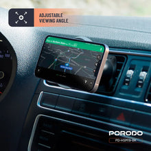 Load image into Gallery viewer, Porodo Magsafe Magnetic Air Vent &amp; Dash Mount - Black
