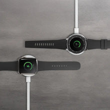 Load image into Gallery viewer, Porodo One Touch Charger Magnetic Watch Charger - White
