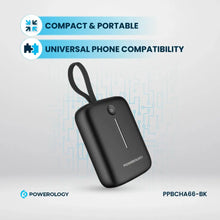 Load image into Gallery viewer, Powerology 10000mAh Power Bank 20W PD - Black
