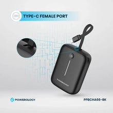 Load image into Gallery viewer, Powerology 10000mAh Power Bank 20W PD - Black
