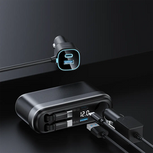 Load image into Gallery viewer, Powerology Currnex 60W Multi-Port Car Charger - Black
